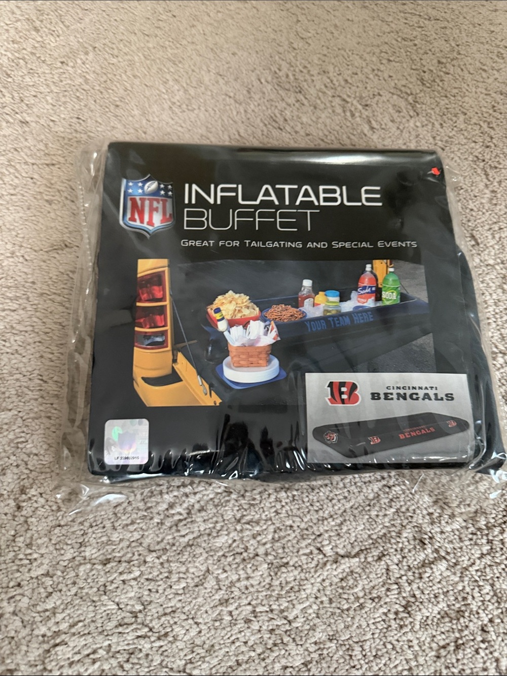 NFL Inflatable Buffet - Black and Orange Cincinnati Bengals